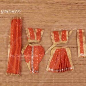 Radha Krishna Idols Dresses for Shringar Hindu God Goddess 5-6 inches