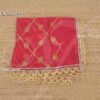 Red with Gold Shawl Gift Stole for Murthi Deity 40 X 35 inches