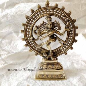 11 inches God Nataraja LORD NATARAJA Dancing Shiva Statues in Brass, the Lord of Dance for stage decorations
