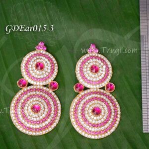 Karna Patham Idol Goddess Medium Ear Stud Jewellery 3 inches