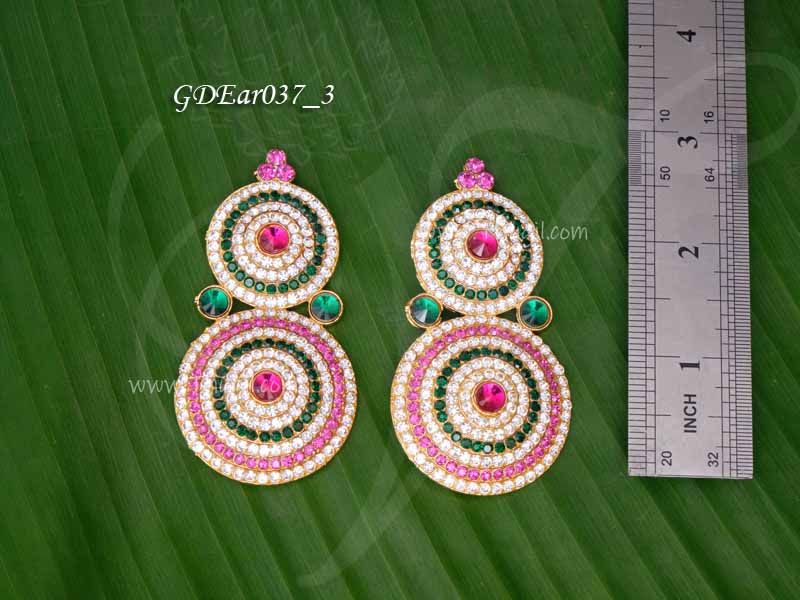 Karna Pathakkam For God Goddess Idols Ear Jewellery 3 inches