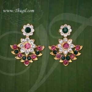 Ear Stud decoration Goddess Multicolor Stone Earring Jewellery Buy Now 1.5"