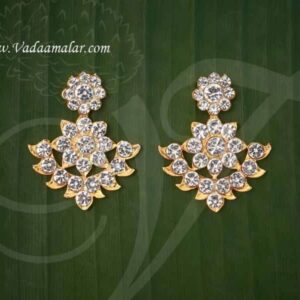 Ear Stud decoration Goddess White color Stone Earring Jewellery 1.5 inches