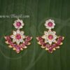 Ear Stud decoration Goddess Whitewith Pink Stone Earring Jewellery Buy Now 1.5"