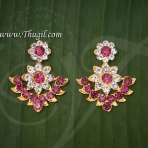 Ear Stud decoration Goddess Whitewith Pink Stone Earring Jewellery Buy Now 1.5"