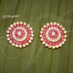 Ear Stud decoration Goddess White with Pink Color Stone Earring Jewellery Buy Now 1.2