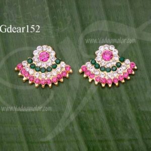 Goddess Ear Stud billa decoration Multi Colour Stone Earring Jewellery 0.8 inches