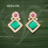 Goddess Ear Stud decoration Multi Colour Stone Earring Jewellery 1.5 inches