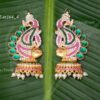 Ear Jewellery Fish Design Karna Patham Hindu Idol Goddess 4 inches
