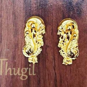 Karna pathakkam Gold Colour Ear Decoration God Goddess 1 Inch