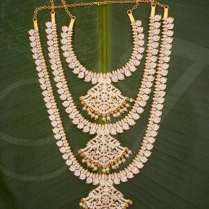 Hindu Idol Ornaments 3 Step Necklace Haarams Jewellery Buy Online 12"