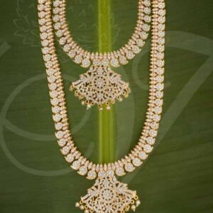 Haaram 2 Step Necklace For Hindu Idol Ornaments Buy Now 13 Inches
