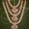 Hindu Idol Ornaments 3 Step Maanga Necklace Haarams Jewellery Buy Online 12"