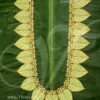 Leaf Pattern Long Haram Green Stone Hindu for Statues Idols Temple Jewellery 20 inches