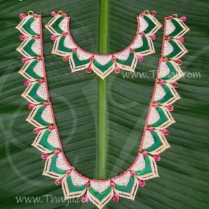 Large Haram Mala 2 Step Necklace For Hindu God Decorations 12.5 inches