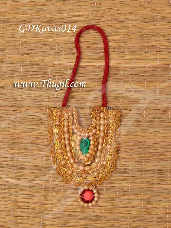 Hindu Deity Necklace Chest Kavasam Small Size God Sringaar 3 inches