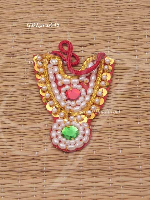 Hindu Deity Necklace Chest Kavasam Accessories God Sringaar 3 inches
