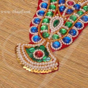 Hindu Deity Necklace Chest Kavasam in Cloth Accessories God Sringaar 12" Buy now