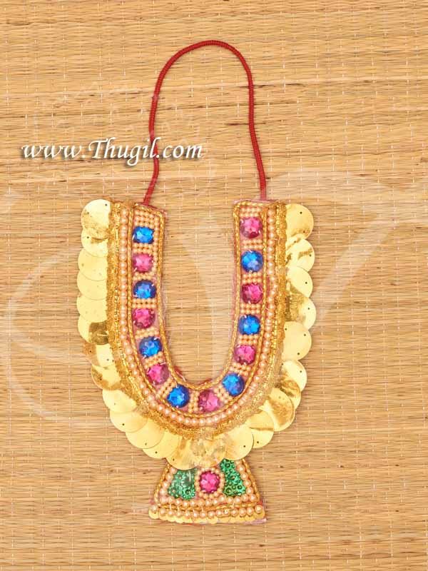 Hindu Deity Necklace Chest Kavasam Accessories God Sringaar Buy now 8"