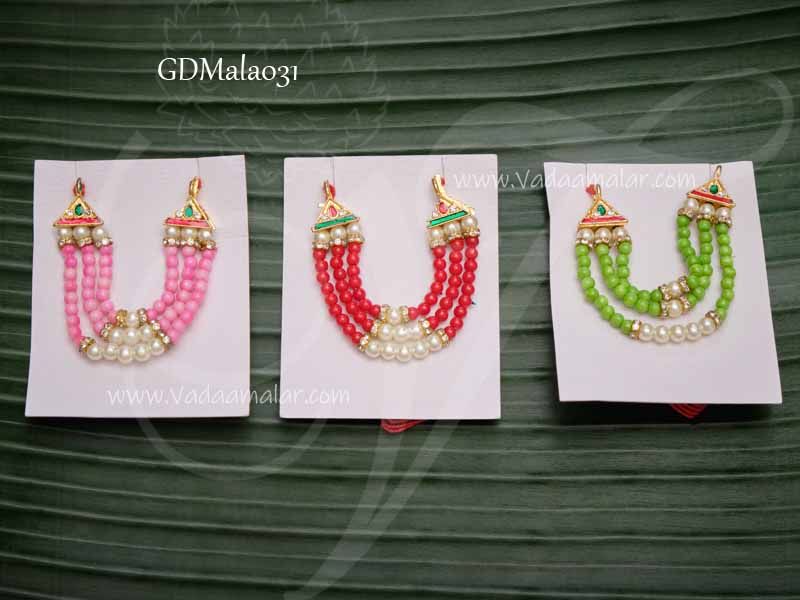 Necklace small size statue mala for hindu small idols 1.5 inches x 3 pieces