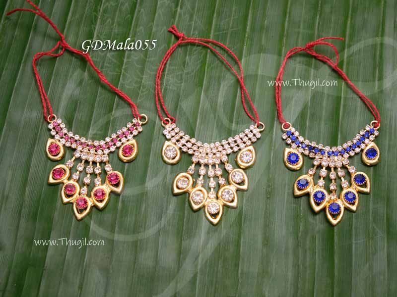 Necklace Mala Small Size Deity For hindu Small idols 2 inches - 3 pieces