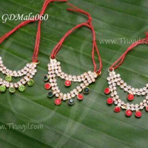 Necklace mala small size deity of hindu idols 1.2 inches - 3 pieces