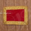 Red with Gold Border Velvet Puja Aasan / Pooja Mat / God Cloth for Pooja Buy Now