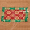 Red with Green Asana Pooja Mat Statue Placement Mat Buy Now 16x8