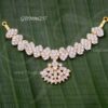 Necklace Small Size White colour Stones Deity Jewellery 2.5 inches