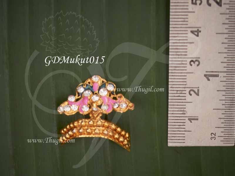 Crown Hindu Deity Mukut Kreedam Head Ornaments 1 inches