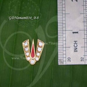 Vishnu Namam Balaji ThiruNamam Jewelry Statues Jewellery 0.8 inches