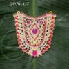 Necklace Mala Medium Sringhaar Pink Stone for Hindu Gods 4.5 inches