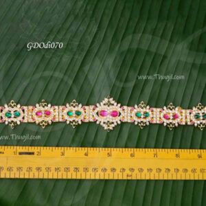 Oddiyanam small soze waist belt stone design for Idols Lakshmi 10 inches