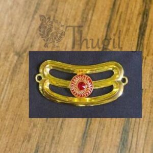 Thiruneer Pattai Shiva Tripundra Jewellery Gold Plated 1 Inch 2 pcs