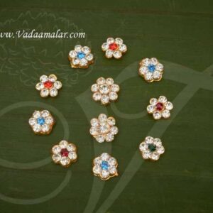 Tikka Holy Bindi forehead Statue Ear Studs Idols Hindu Diety 0.4 inches - 10 pieces