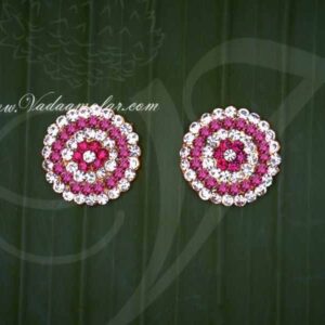Tilak Tikka Symbol Jewelry Pink Color Ornament 1 inch