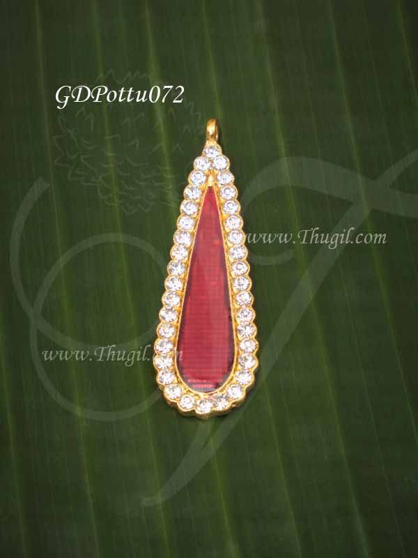 Tilak Tikka Symbol Jewelry Ornament for forehead Statue Hindu Diety Jewellery 2.2 inches