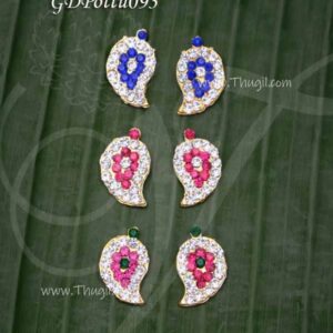 Tikka Ear Bindi Statue Ear Studs Idols Pottu Hindu Diety 6 pieces
