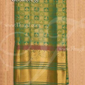 Green Saree For Amman Devi Durga Sari 2.2 Meters