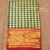 Green Saree For Amman Devi Durga Sari Zari Border Statue 2 meters