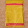 Yellow Saree For Amman Durga Large Statues Zari Border Vastra 6 meters