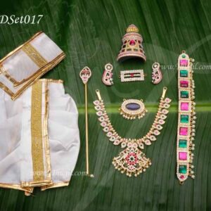 Lord Muruga Full Jewellery Set for Idols and Statues Decoration - 7 inches