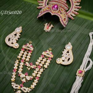 Lord Vishnu and Hanuman Full Jewellery for Small Idols and Statues Decoration Set - 4.5 inches