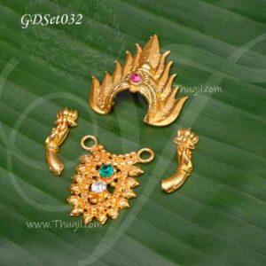 God Crown Kridam Kreedam and Hastham Set For Deity Goddess