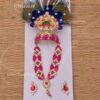 Lord Krishna Gopal Kreedam Earring and Necklace Set For Deity