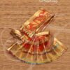 Skirt Orange Colour Pavadai Deity Dress for Goddess Idols Statues Buy Now 3"