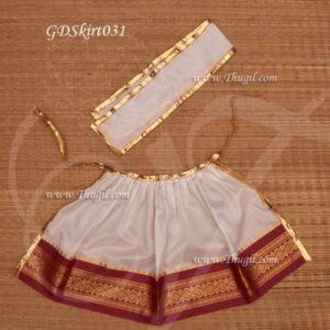 Skirt Pavadai Deities Dress for Goddess Idols Statues 10 Inches