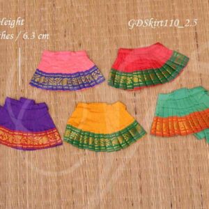 Skirt Vastra for Idol Saree Model for Hindu Statues Small Size Pavadai 2.5 Inches