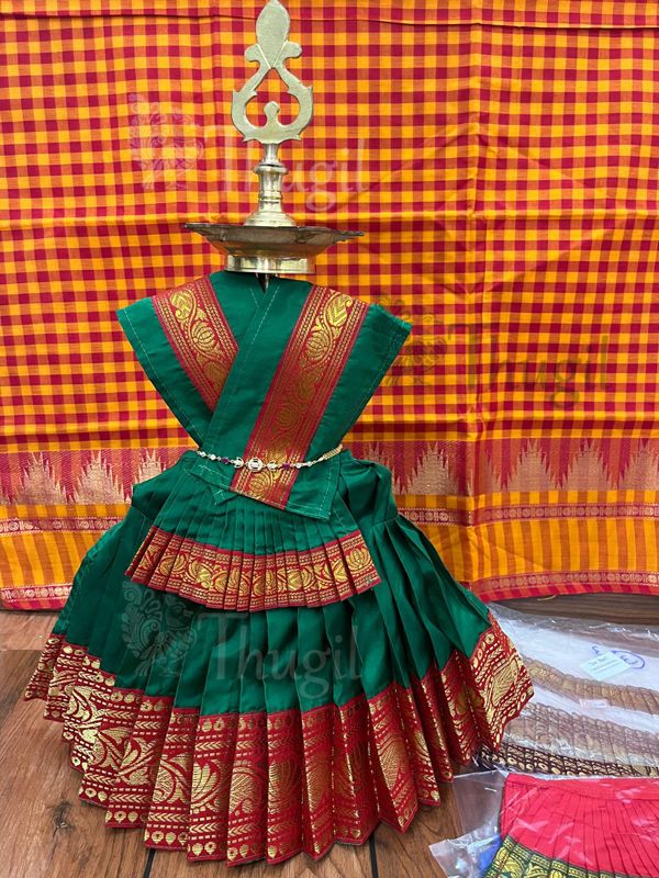 Skirt Vastra for Statues Double Pavadai Style Statues Very Small Skirt Height 11 Inches