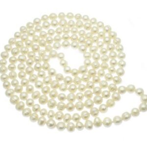 5 ft Devama Poonul Siddha White Pearl Janau Sacred Janeu or Yagnopaveeth or sacred thread like